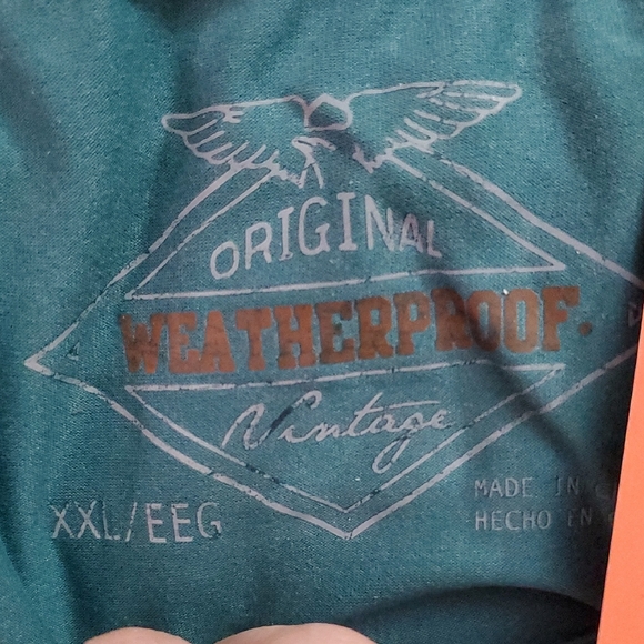 Weatherproof Vintage Teal Graphic Tee XXL - Picture 2 of 4